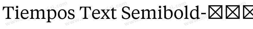 Tiempos Text Semibold字体转换